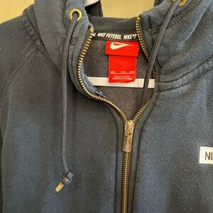 Nike F.C. Hooded full zip Black/Grey jacket.